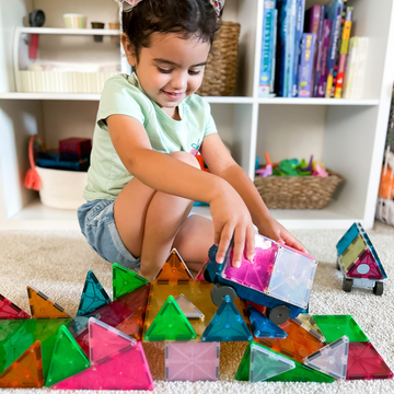 16022 - MAGNA-TILES® Cars 2 Piece Expansion Set: Green & Yellow