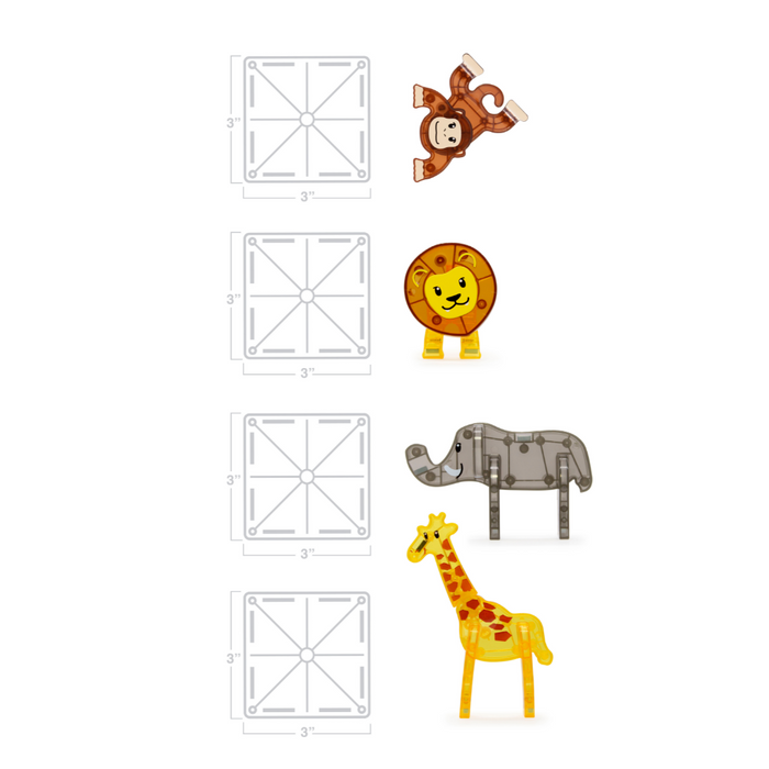 20925 - MAGNA-TILES® Safari Animals 25 Piece Set