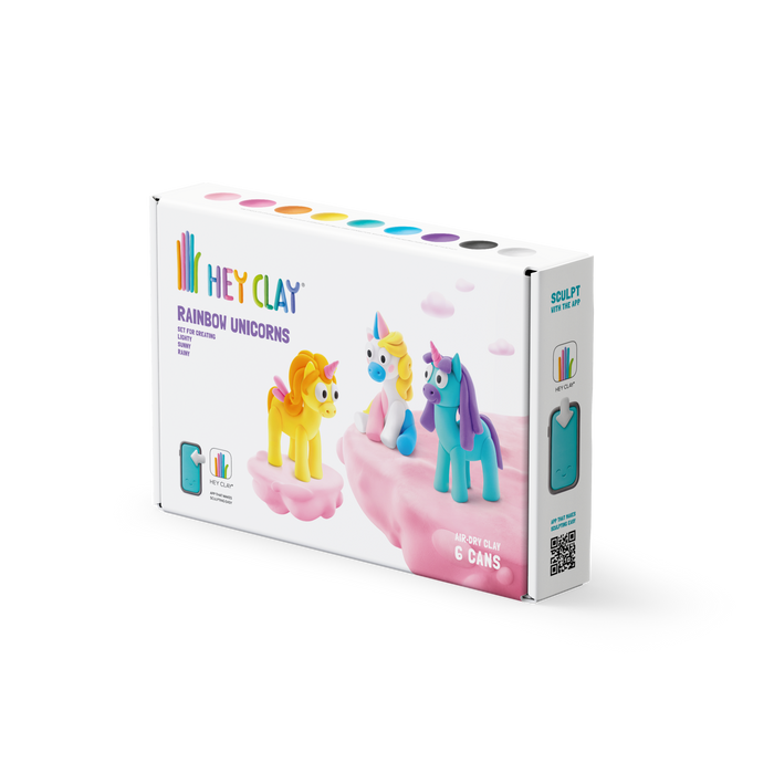 60053 Hey Clay - Rainbow Unicorns 6 cans