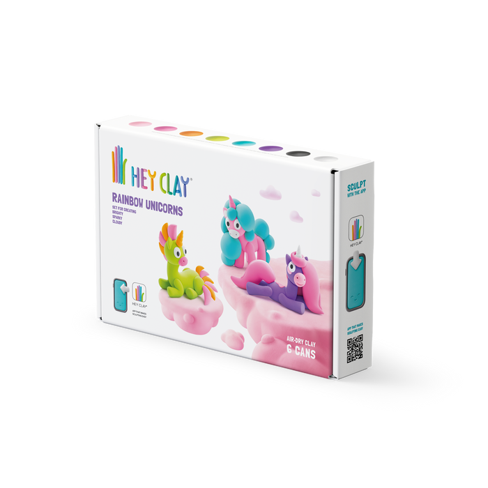 60054 Hey Clay - Rainbow Unicorns 6 cans