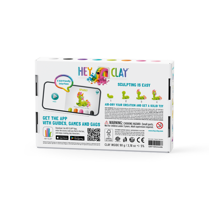 60054 Hey Clay - Rainbow Unicorns 6 cans