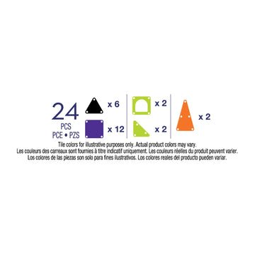 264024ST - MAGNA-TILES® microMAGS Spooky 24-Piece Travel Set