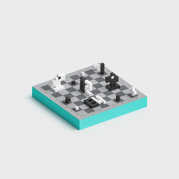 PX-70101 PIXIO Pixel Art Schaakspel 70 stuks