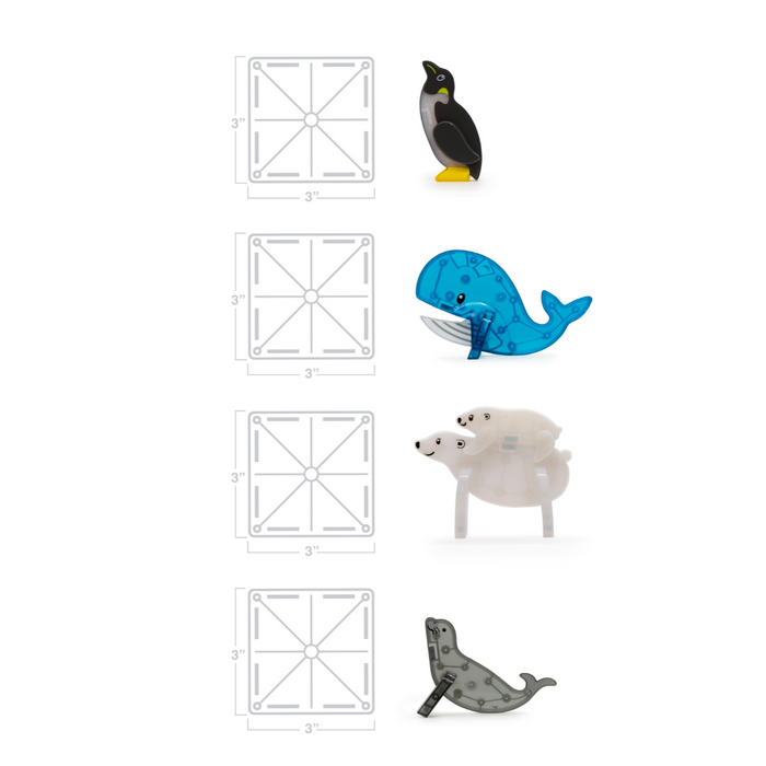 21125 - MAGNA-TILES® Arctic Animals 25 Piece Set