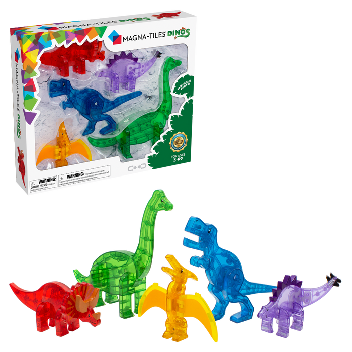 22805 - MAGNA-TILES® Dinos 5 piece (LAATSTE STUKS - DIT PRODUCT IS UITLOPEND