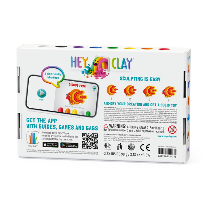 60028 HeyClay - Ocean: Clownfish, Discus Fish, Eel - 6 cans