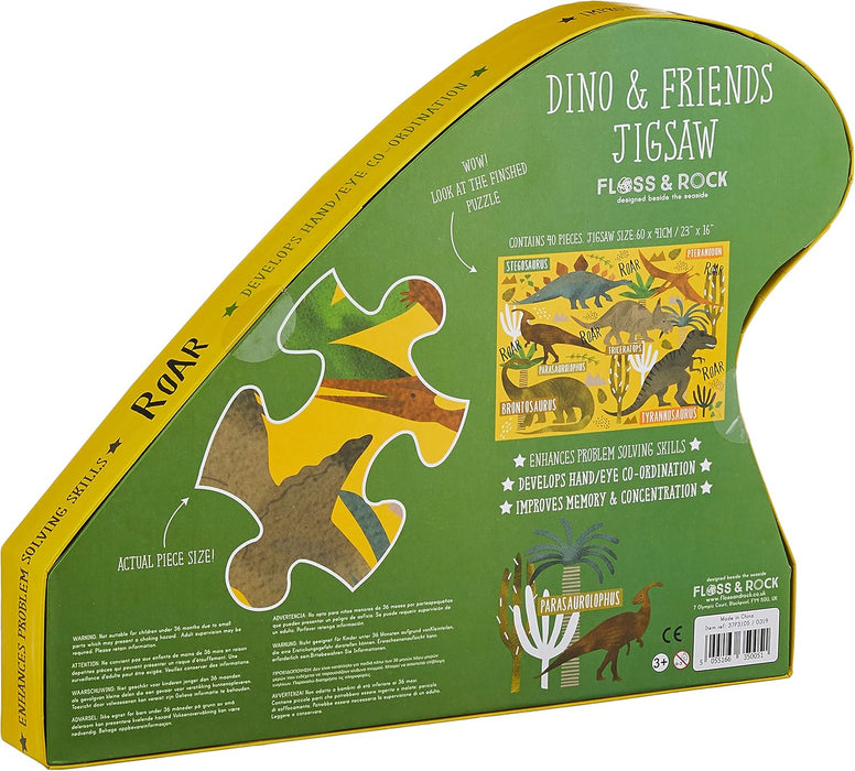 37P3105 - Floss & Rock Dino puzzel 40 stuks - 50%