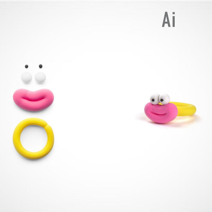 31003 - HeyClay Bijoux Alien Rings