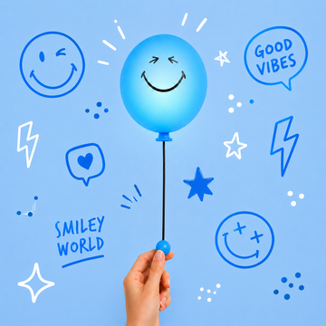 MOB - Bubbly Light - Blue - SMILEY WORLD®