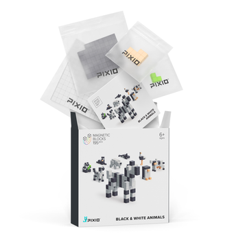 PX-30102 - PIXIO - Story Black&White animals - 162 stuks  * COMING MID FEB *