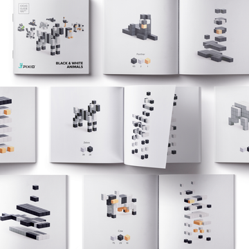 PX-30102 - PIXIO - Story Black&White animals - 162 stuks  * COMING MID FEB *