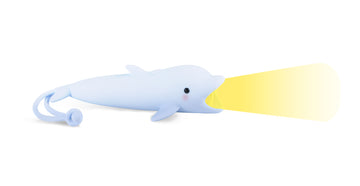 Rabbit&Friends - 52-0089 - Flashlight Dolphin