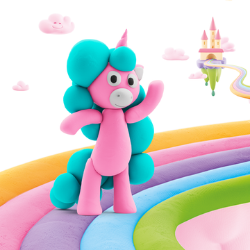 30138 Hey Clay - Rainbow Unicorn - Cloudy 3 cans