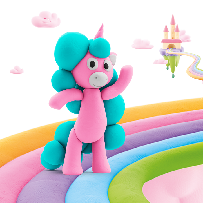 30138 Hey Clay - Rainbow Unicorn - Cloudy 3 cans
