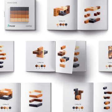 20204 PIXIO - Abstract Coffee - 60 stuks