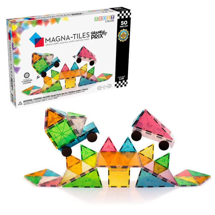 15850 - MAGNA-TILES® Grand Prix Frost 50 Piece Set (LAATSTE STUKS - DIT PRODUCT IS UITLOPEND)