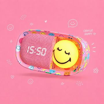 MOB - Dreamy Clock Smiley World - Roze