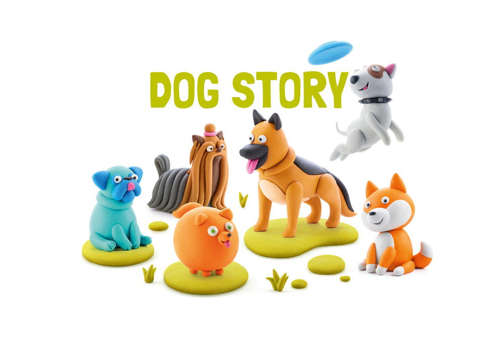 Hey Clay - Dog Story - Starter Pack (12 x 3 cans in display)