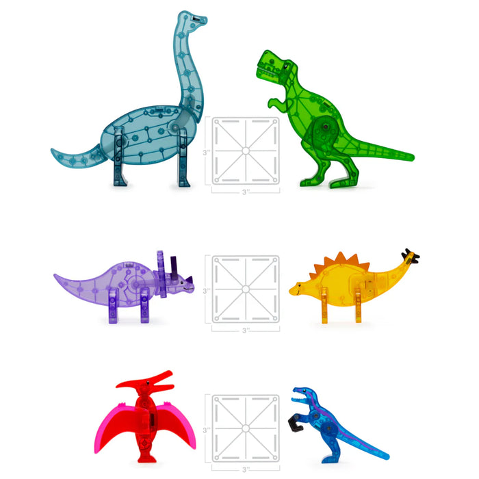 22850 - MAGNA-TILES® Dino World XL 50 piece