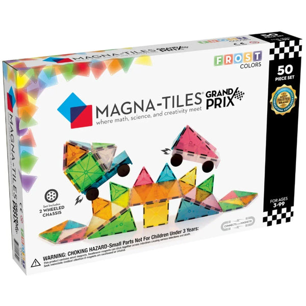 15850 - MAGNA-TILES® Grand Prix Frost 50 Piece Set
