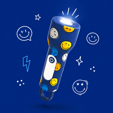MOB - Glowy Smiley World - Blauw