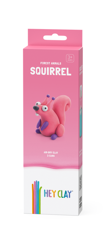 30110 HeyClay - Forest Animals - Eekhoorn- 3 cans
