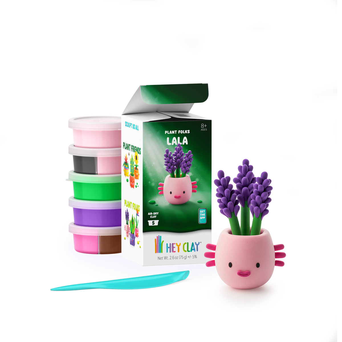 50213 HeyClay - Lala - Plant Folks - Series Plantis - 5 cans