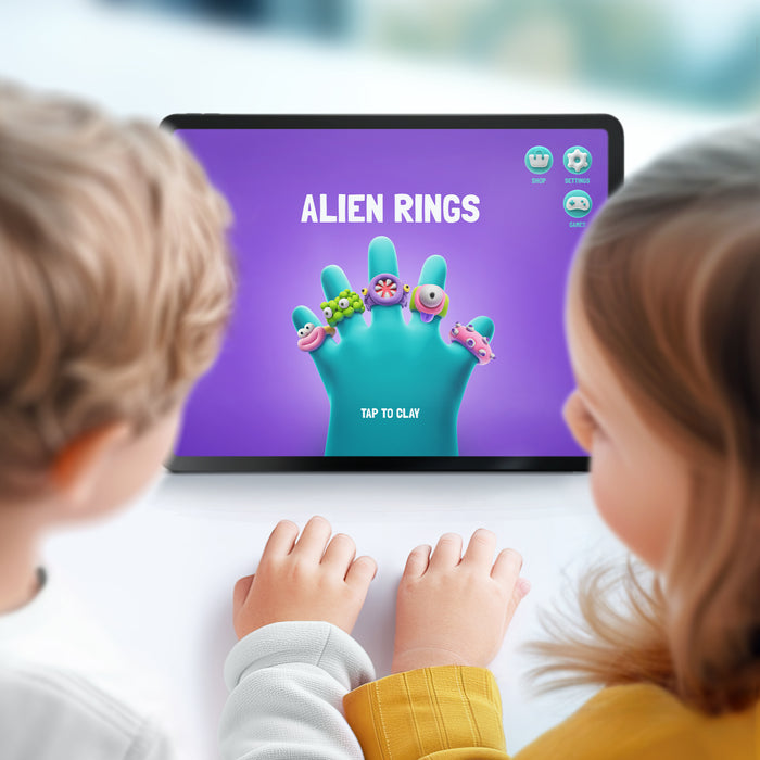 31003 - HeyClay Bijoux Alien Rings