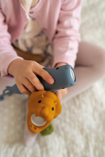 Rabbit&Friends - 52-0083- Lion Silicone Zaklamp