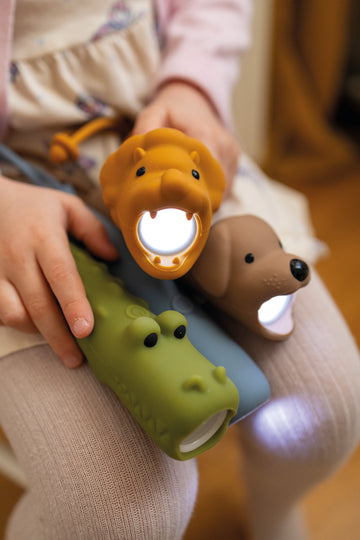 Rabbit&Friends - 52-0083- Lion Silicone Zaklamp