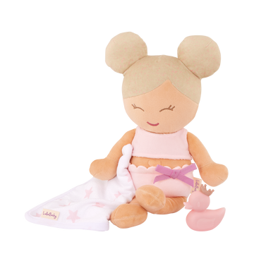 LullaBaby - LBY7236 - Plush Girl Bath Doll & Accessory