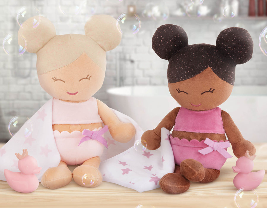 LullaBaby - LBY7262 - Plush Girl Bath Doll & Accessory (COMING END JUNE)
