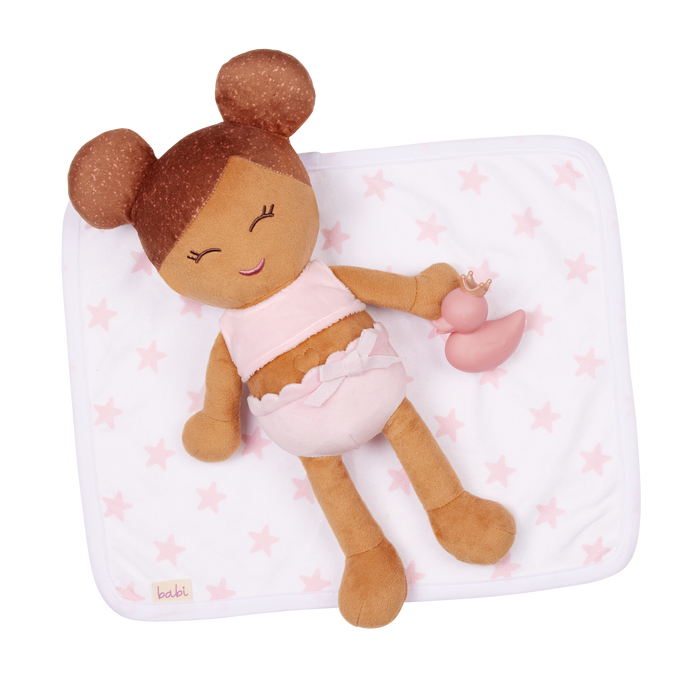 LullaBaby - LBY7262 - Plush Girl Bath Doll & Accessory (COMING END JUNE)