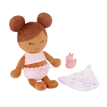 LullaBaby - LBY7262 - Plush Girl Bath Doll & Accessory