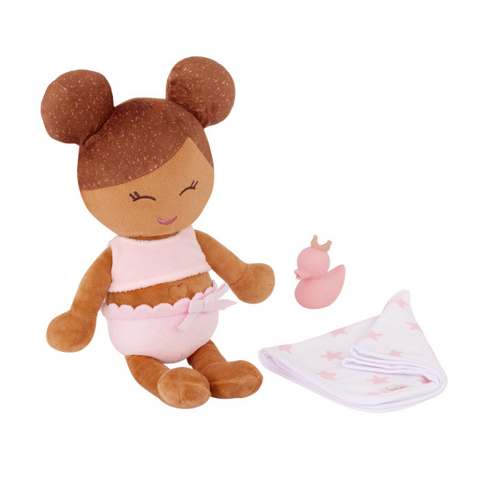 LullaBaby - LBY7262 - Plush Girl Bath Doll & Accessory (COMING END JUNE)