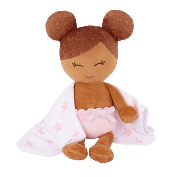 LullaBaby - LBY7262 - Plush Girl Bath Doll & Accessory