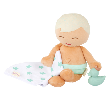 LullaBaby - LBY7265 - Plush Boy Bath Doll & Accessory