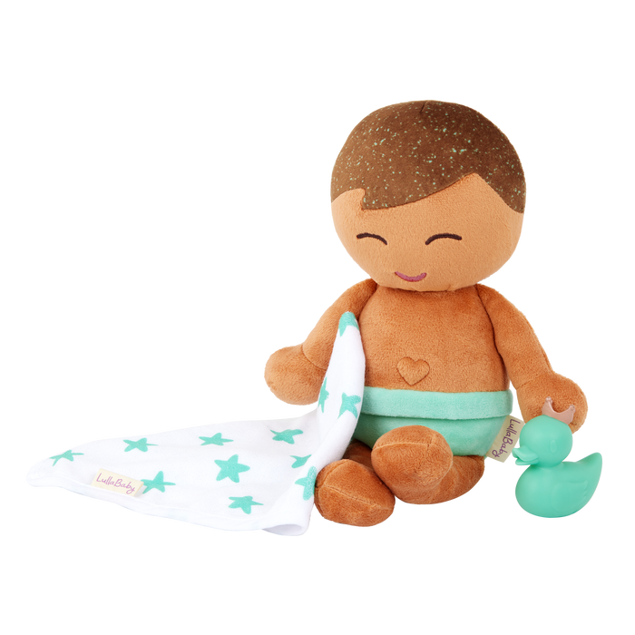 LullaBaby - LBY7266 - Plush Boy Bath Doll & Accessory (COMING END JUNE)