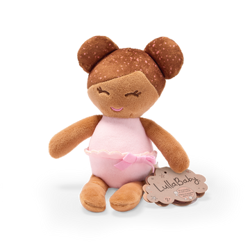 LullaBaby - LBY7332 - Small Plush Bath Brown Hair Girl Doll
