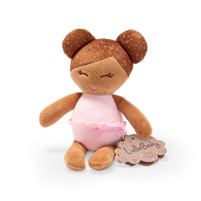 LullaBaby - LBY7332 - Small Plush Bath Brown Hair Girl Doll (COMING END JUNE)