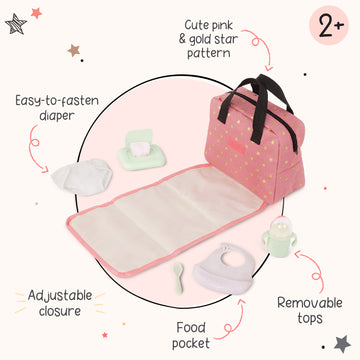 LullaBaby - LBY7710Z - Luier tas met accessoires