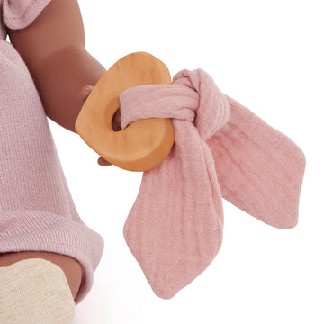 LullaBaby - LBY7642 - Pink Dress Outfit w/ Headband Set
