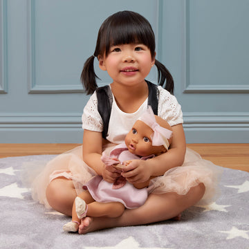 LullaBaby - LBY7642 - Pink Dress Outfit w/ Headband Set