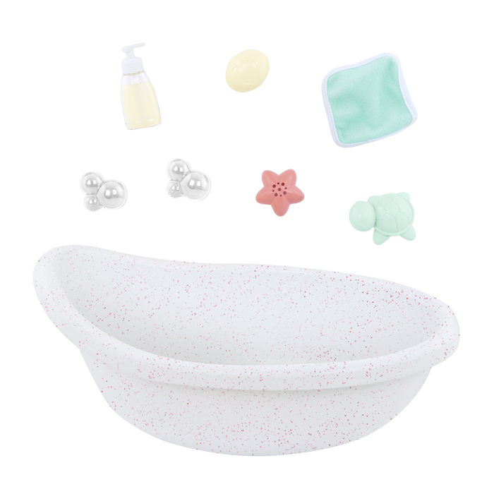 LullaBaby - LBY7649 - Baby Doll Bathtub & Accessories (COMING END JUNE)