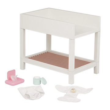 LullaBaby - LBY7743 - Baby Doll Changing Table & accessories