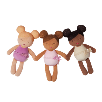 LullaBaby - LBY7699 - 3 Baby Bath Dolls in a Basket Playset