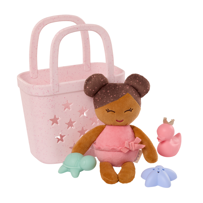 LullaBaby - LBY7725 - Bath Doll w/ Acc. in a Basket Playset (COMING END MAY)