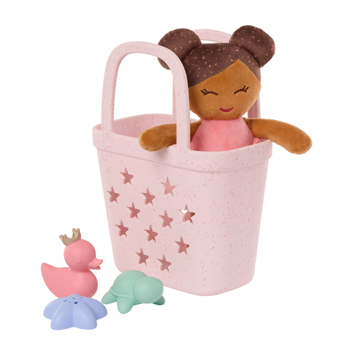 LullaBaby - LBY7725 - Bath Doll w/ Acc. in a Basket Playset (COMING END MAY)