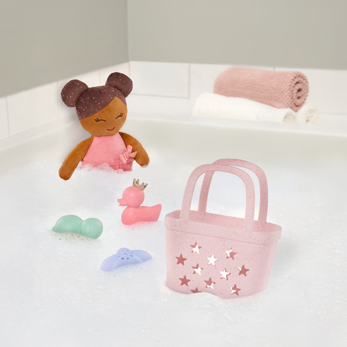 LullaBaby - LBY7725 - Bath Doll w/ Acc. in a Basket Playset (COMING END MAY)