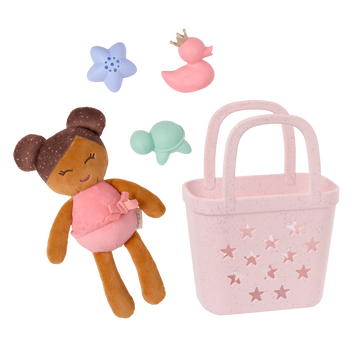 LullaBaby - LBY7725 - Bath Doll w/ Acc. in a Basket Playset